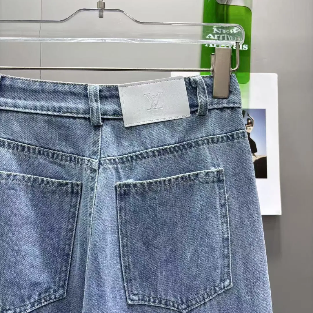 『S-L』好感度100％ 着心地良い 上品  日常 ダメージ加工 デニム ロング パンツ