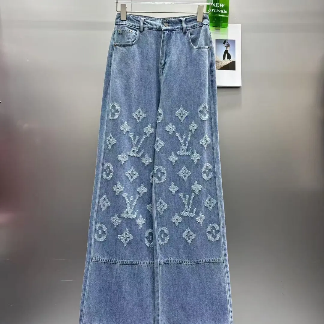 『S-L』好感度100％ 着心地良い 上品  日常 ダメージ加工 デニム ロング パンツ