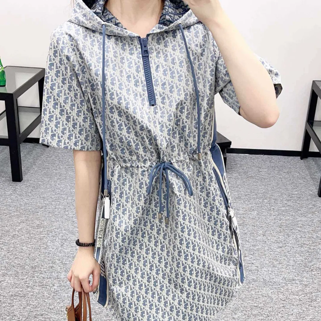 『S-L』おすすめ 大人の定番  トレンド ファッション  フード付き リボン付け スリム ワンピース