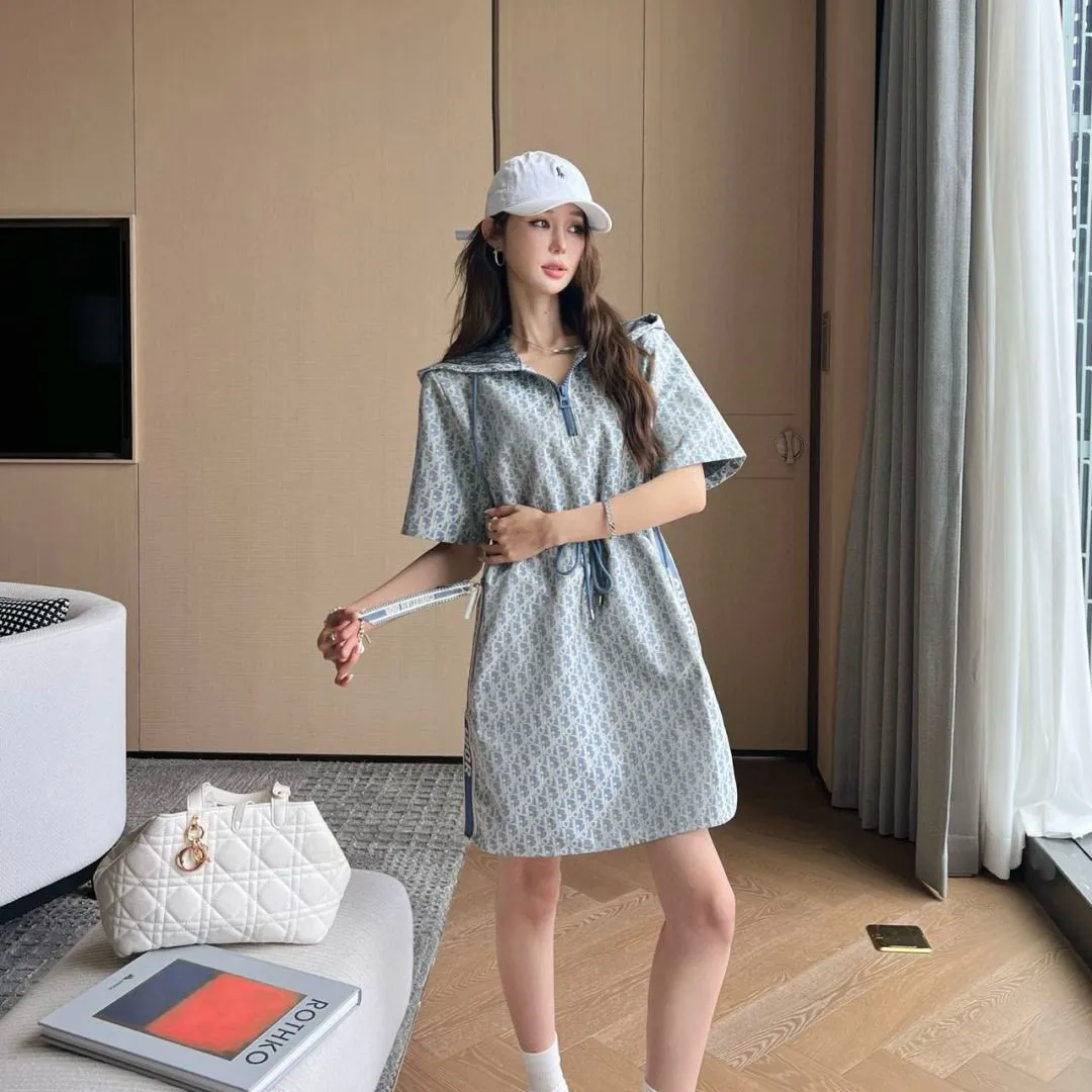 『S-L』おすすめ 大人の定番  トレンド ファッション  フード付き リボン付け スリム ワンピース