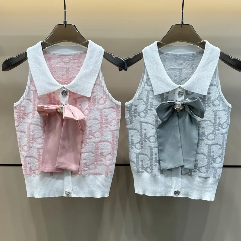 『フリーサイズ』元気いっぱい トレンド スウィートガーリッシュ スリム効果 若々しい感じニットベスト