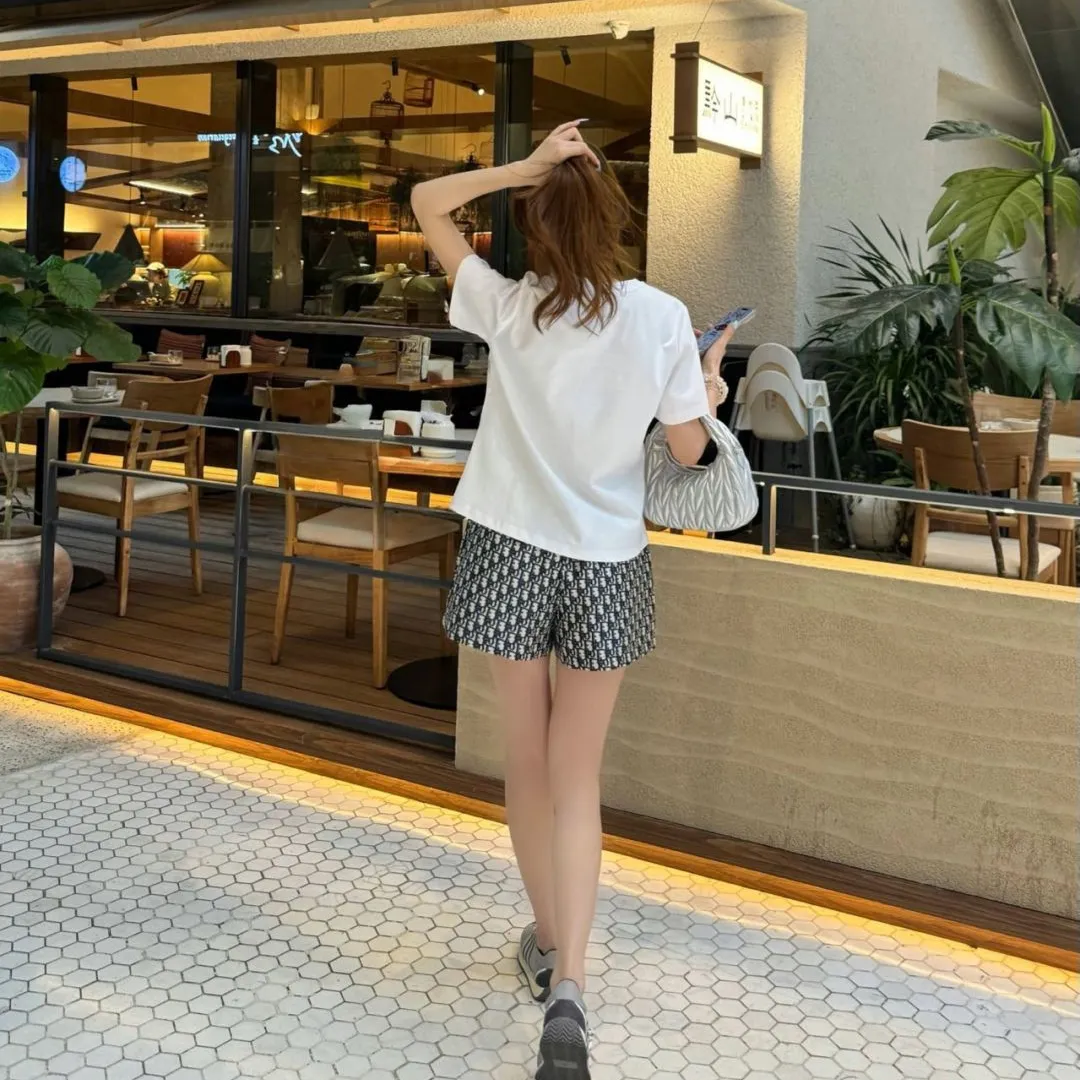 『S-L』気質満点 売れ筋 人気上昇中 カジュアル 日常 ラウンドネック 半袖 Ｔシャツ＋ショートパンツ セットアップ