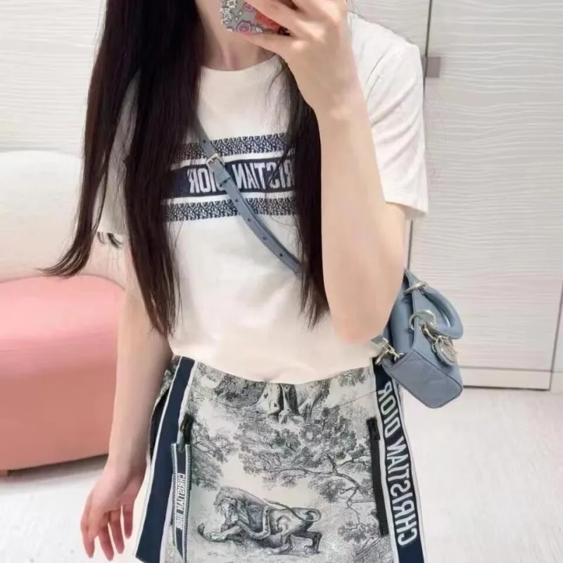 『S-L』美人度アップ トレンド 着瘦せ 若見え 高品質 エレガントスウィート Ｔシャツ スカート