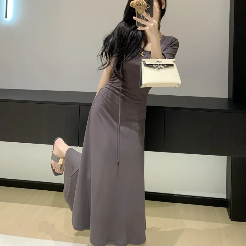 『S-L』優しい雰囲気 着心地良い ファッション セクシー エレガント気質いい細身シルエットワンピース