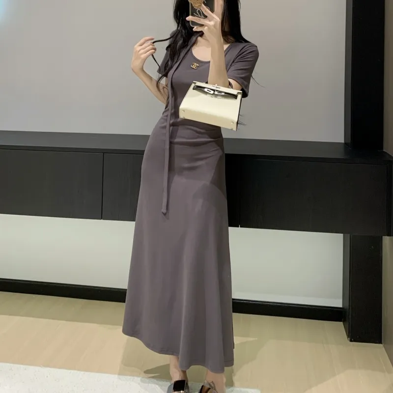 『S-L』優しい雰囲気 着心地良い ファッション セクシー エレガント気質いい細身シルエットワンピース
