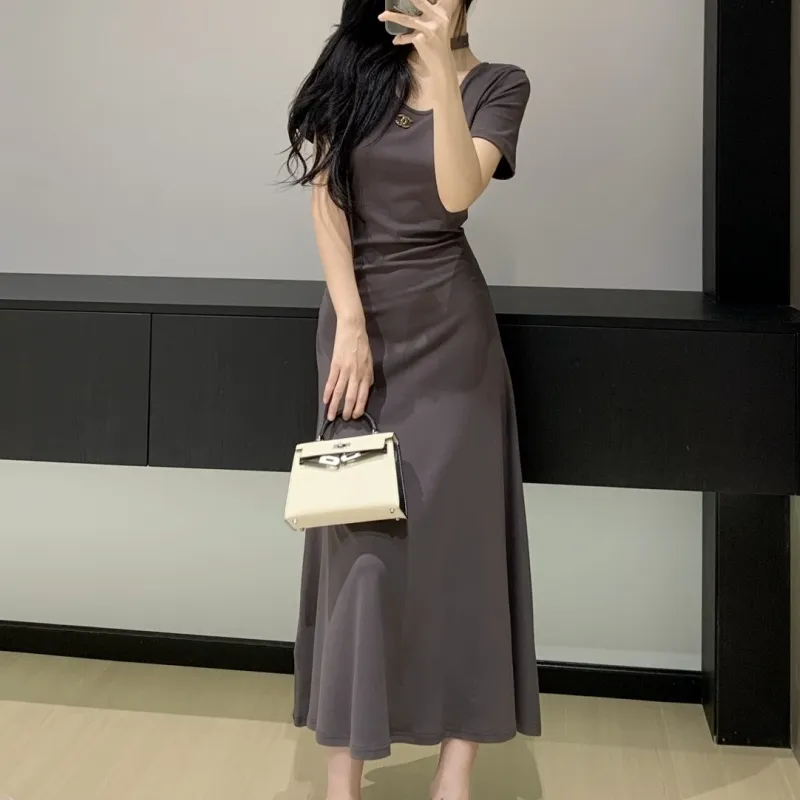 『S-L』優しい雰囲気 着心地良い ファッション セクシー エレガント気質いい細身シルエットワンピース