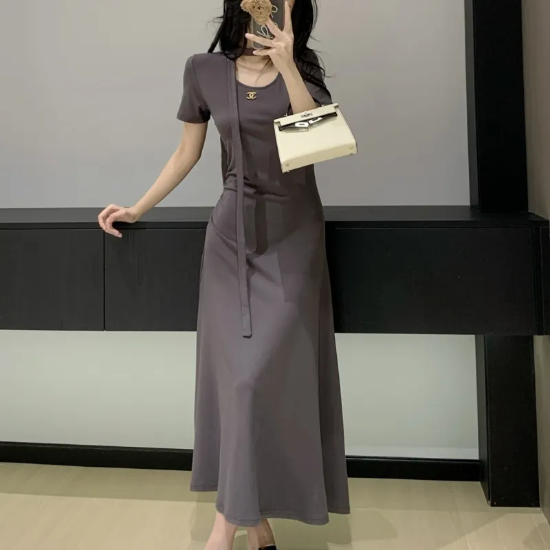 『S-L』優しい雰囲気 着心地良い ファッション セクシー エレガント気質いい細身シルエットワンピース