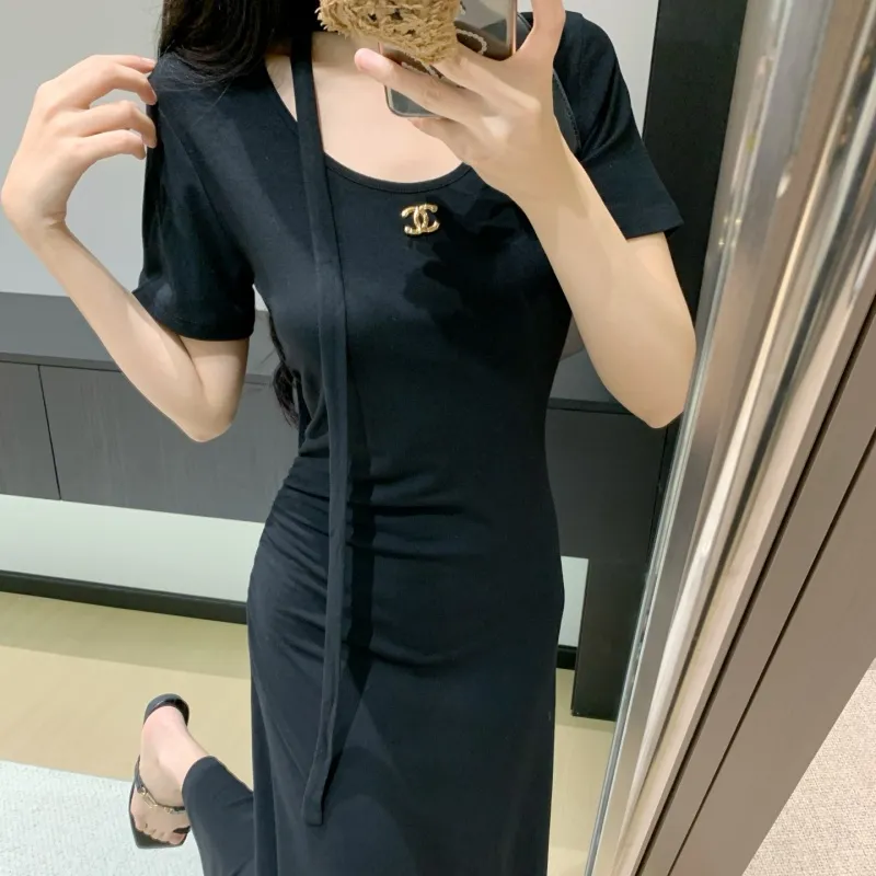 『S-L』優しい雰囲気 着心地良い ファッション セクシー エレガント気質いい細身シルエットワンピース