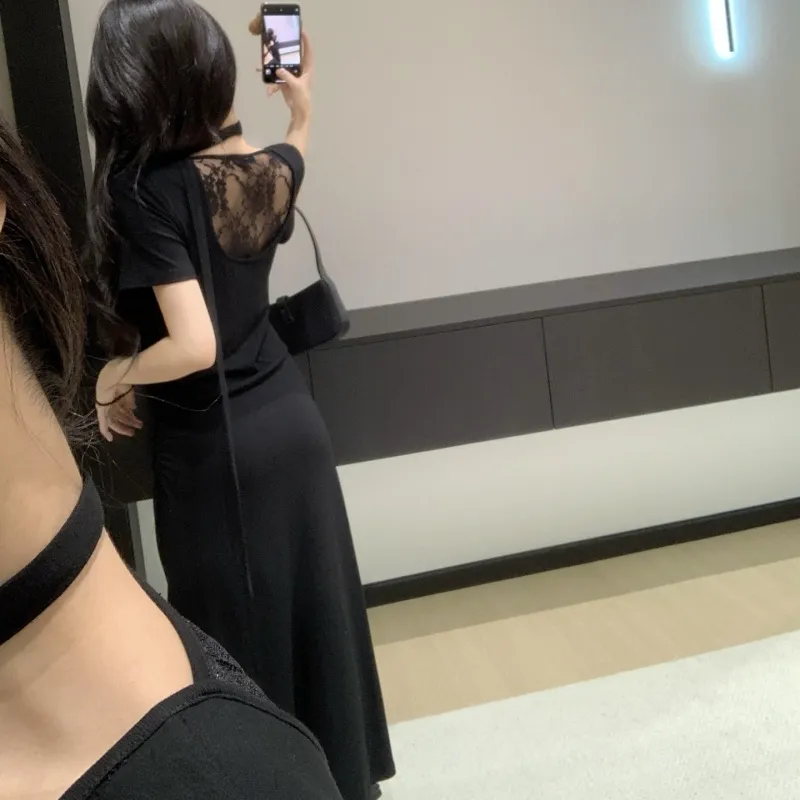 『S-L』優しい雰囲気 着心地良い ファッション セクシー エレガント気質いい細身シルエットワンピース