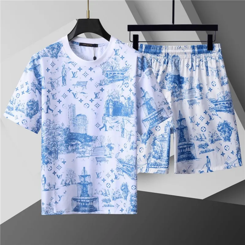 『M-4XL』新作入荷 大人気 カッコイイ配色 カジュアル 軽量 着心地良い ファッションデザイン感 セットアップ