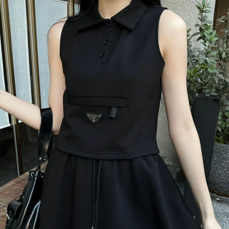 『S-L』セットアップ 人気上昇中 大好評 おしゃれ  折り襟 シンプル リボン付け 上品見え
