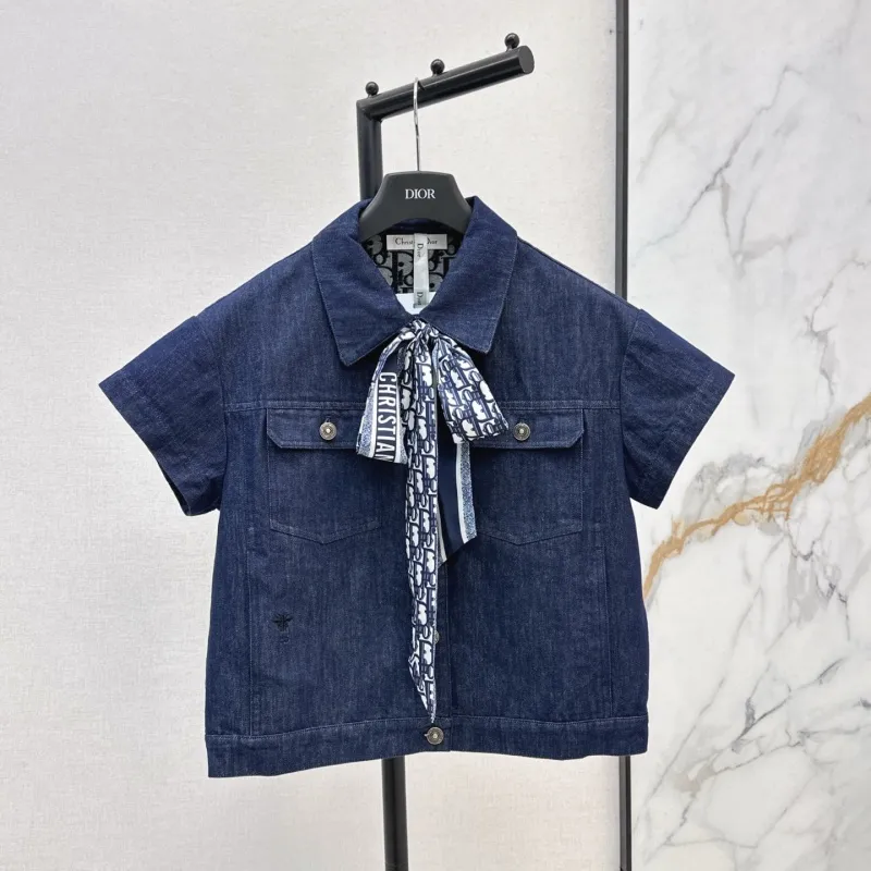 『S-L』 上品 ストリート系 快適  デニム  折り襟 ポケット付き ウエストゴム セットアップ