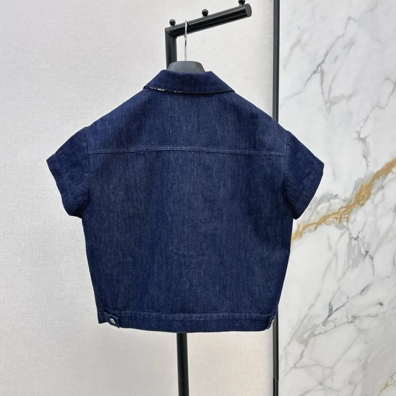 『S-L』 上品 ストリート系 快適  デニム  折り襟 ポケット付き ウエストゴム セットアップ