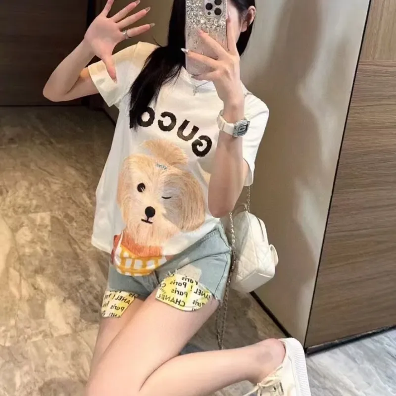 『S-L』元気いっぱい 可愛い 絶対欲しい スウィート 着瘦せ Ｔシャツ