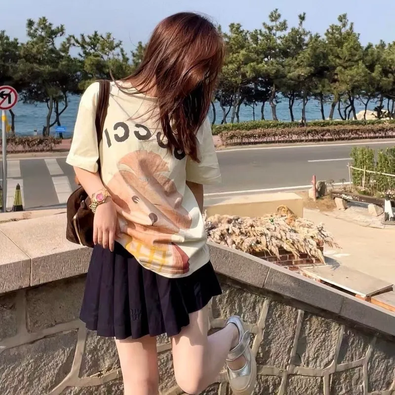 『S-L』元気いっぱい 可愛い 絶対欲しい スウィート 着瘦せ Ｔシャツ