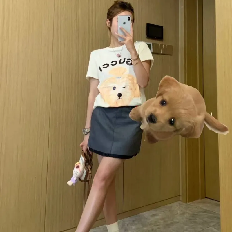 『S-L』元気いっぱい 可愛い 絶対欲しい スウィート 着瘦せ Ｔシャツ