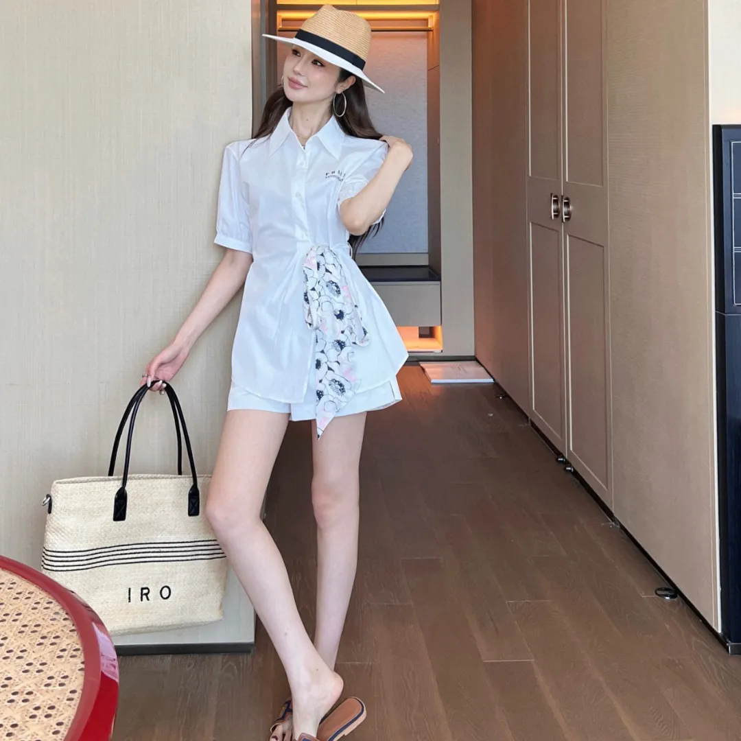 『S-L』質感のいい 高級感 魅力的きれいめ系 2カラー 薄地 スリム ボウタイ セットアップ