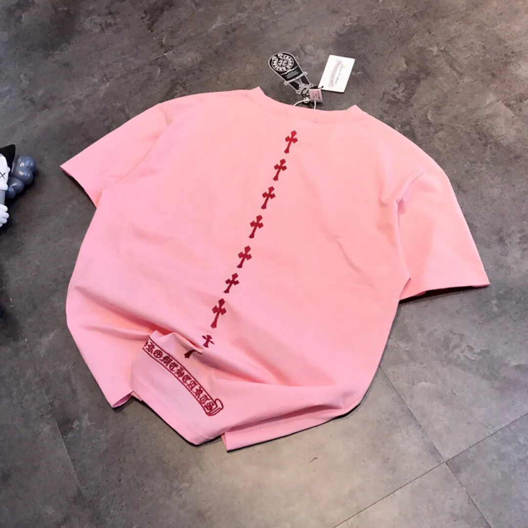 『S-M』着回し最強 話題沸騰中 カジュアル ゆったり 刺繍 メンズ レデイーズ Ｔシャツ