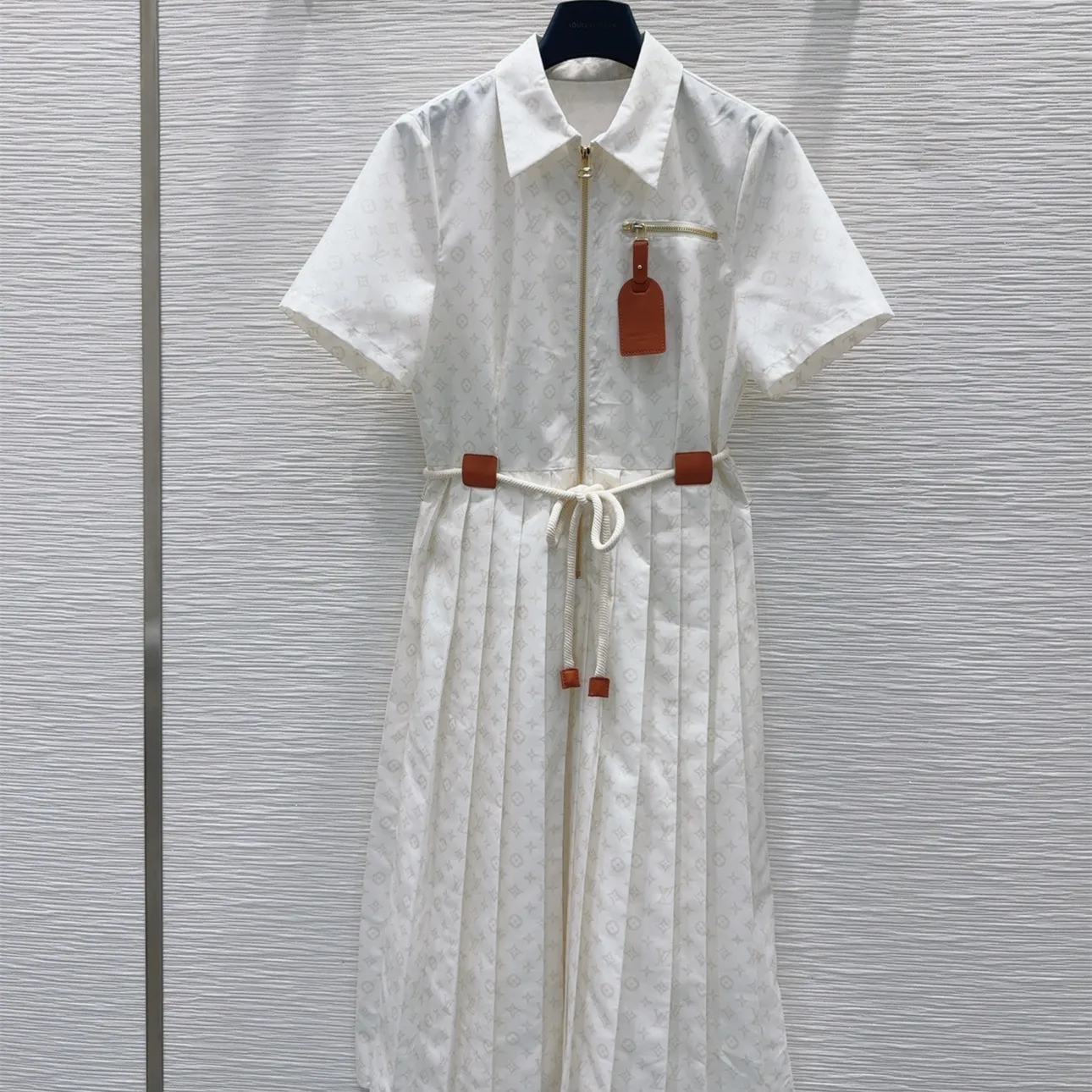 『S-L』大人気 目立つ 質感のいい シンプル ファッション リボン付け ワンピース