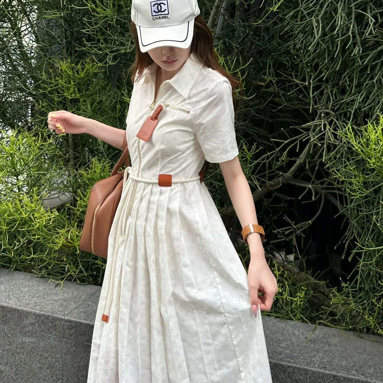 『S-L』大人気 目立つ 質感のいい シンプル ファッション リボン付け ワンピース