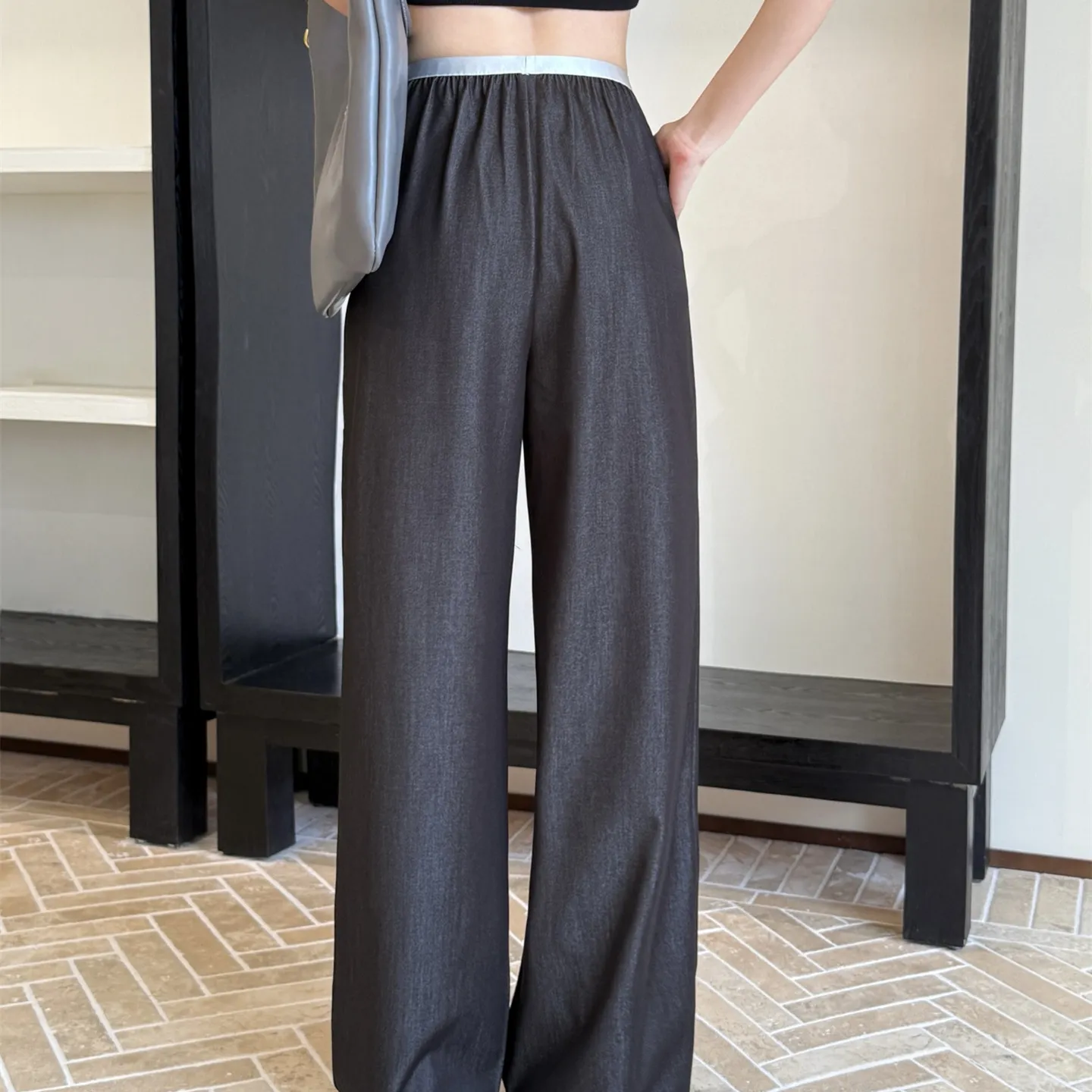 『S-L』超人気商品 合わせやすい  カジュアル ロング デニム  パンツ