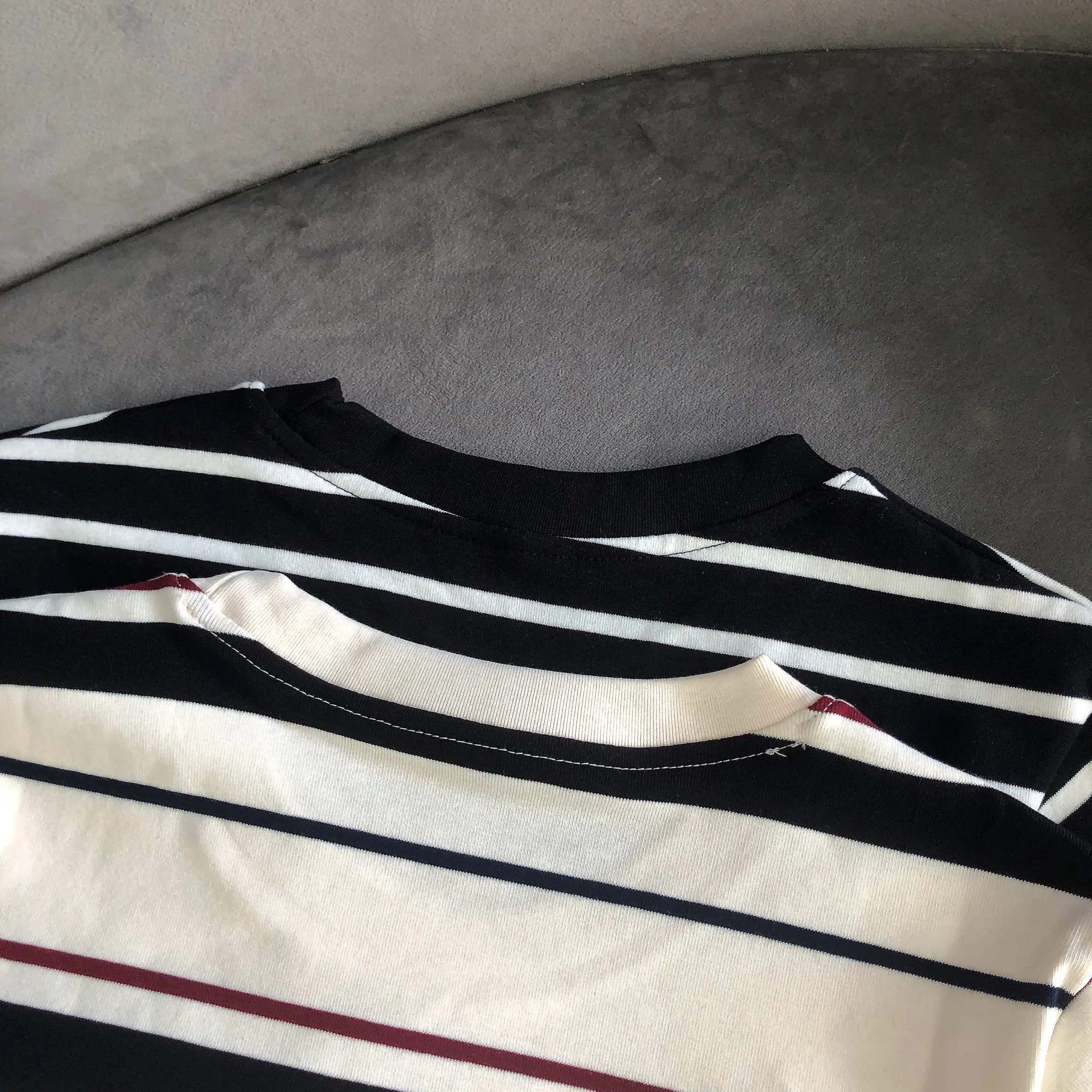 『S-L』大人気 話題沸騰中 気質満点 快適 ラウンドネック ボーダー柄 Tシャツ