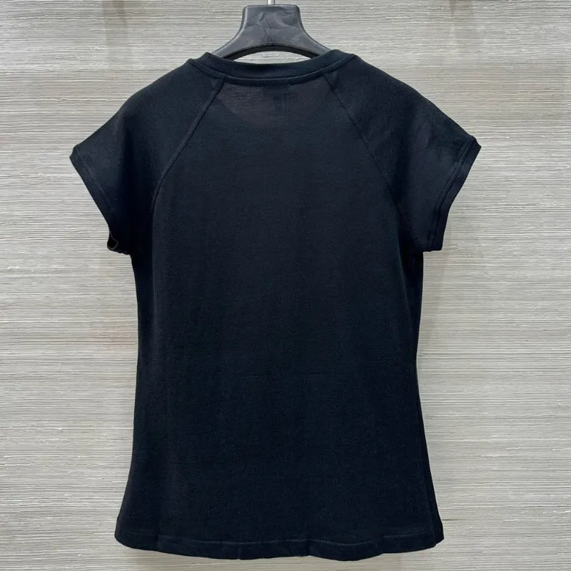 『S-L』好感度UP 美人度アップ ファッション 無地 ラウンドネック Tシャツ