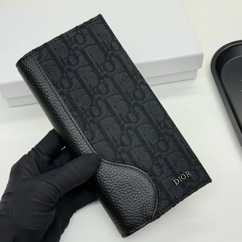 絶対流行 ファッション 高品質 精巧なハンドメイド ブラック 財布