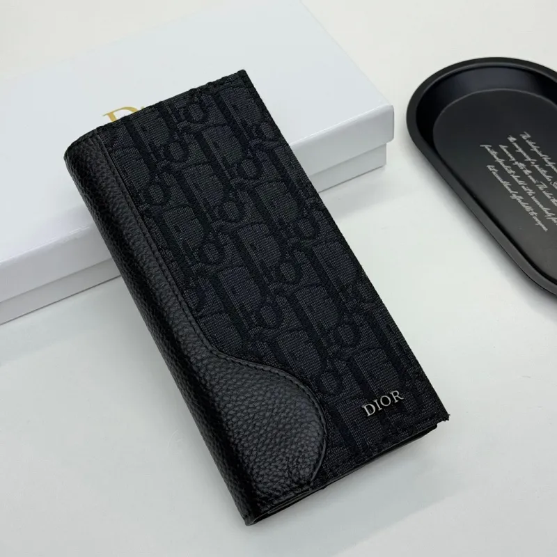 絶対流行 ファッション 高品質 精巧なハンドメイド ブラック 財布