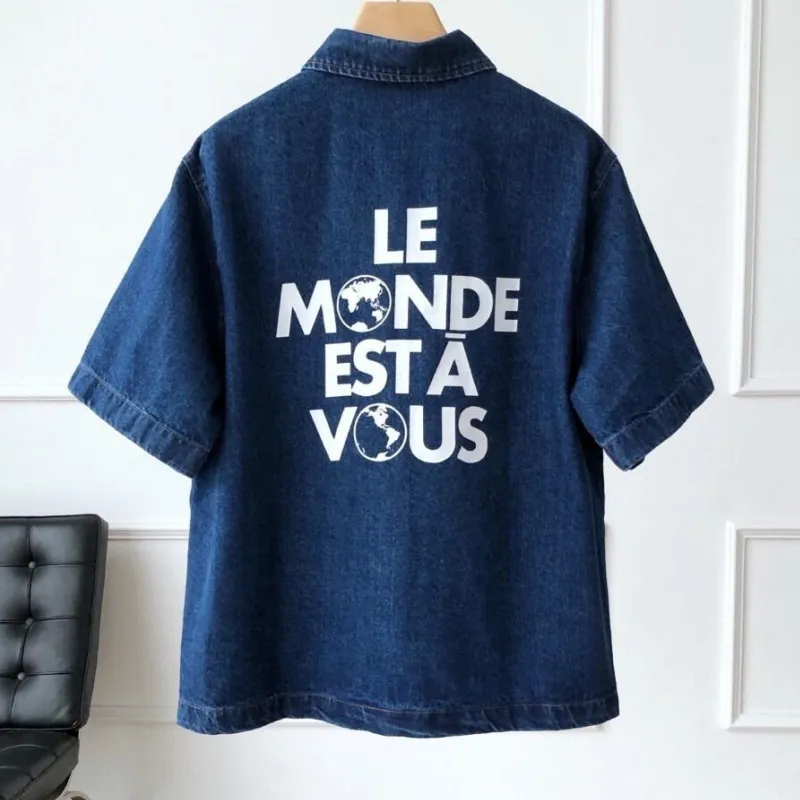 『S-XL』特別仕様 極細刺繍 高級感 着心地良い 最愛の一着  シャツ