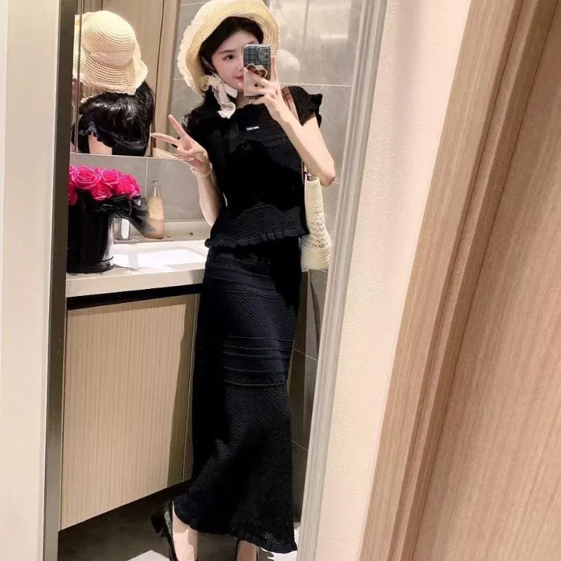 『 フリーサイズ 』大好評 美人度アップ 手触り良く フリル フリル リボン ワンピース