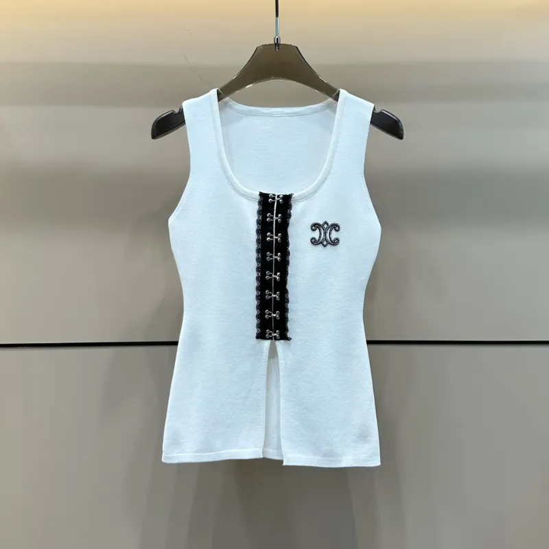 『 フリーサイズ 』おすすめ 質感のいい モード Uネック スリット ニット生地 Tシャツ