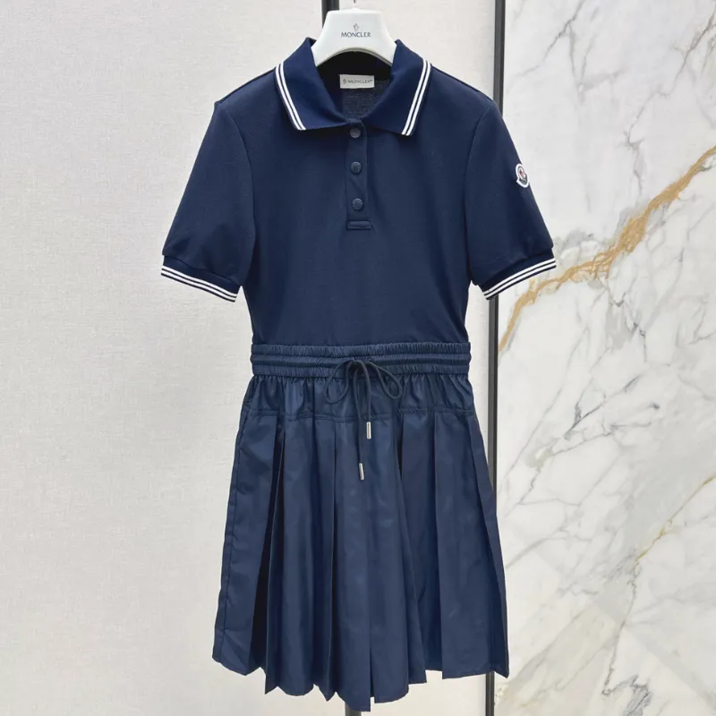 『S-L』圧倒的セクシー 元気いっぱい  シンプル キュート 折り襟 無地 ワンピース