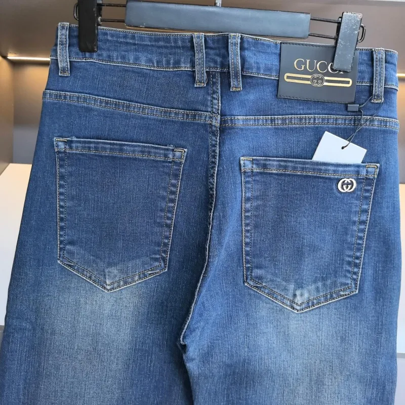 『S-2XL』人気上昇中トレンド シンプル 通気性 カジュアル デニムパンツ