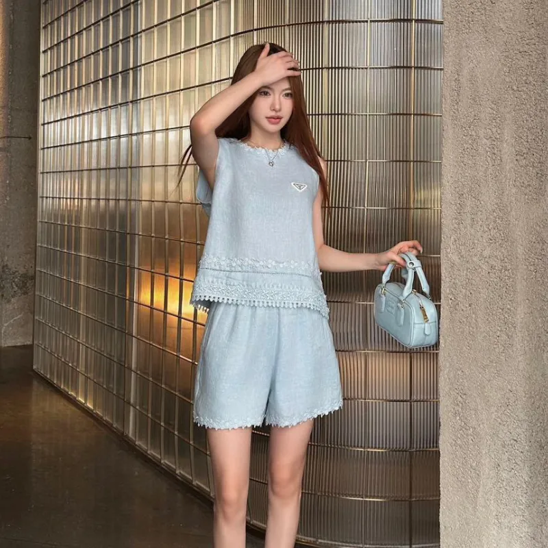『S-L』大注目 おすすめ 美人度アップ ファッション エレガント ノースリーブ セットアップ