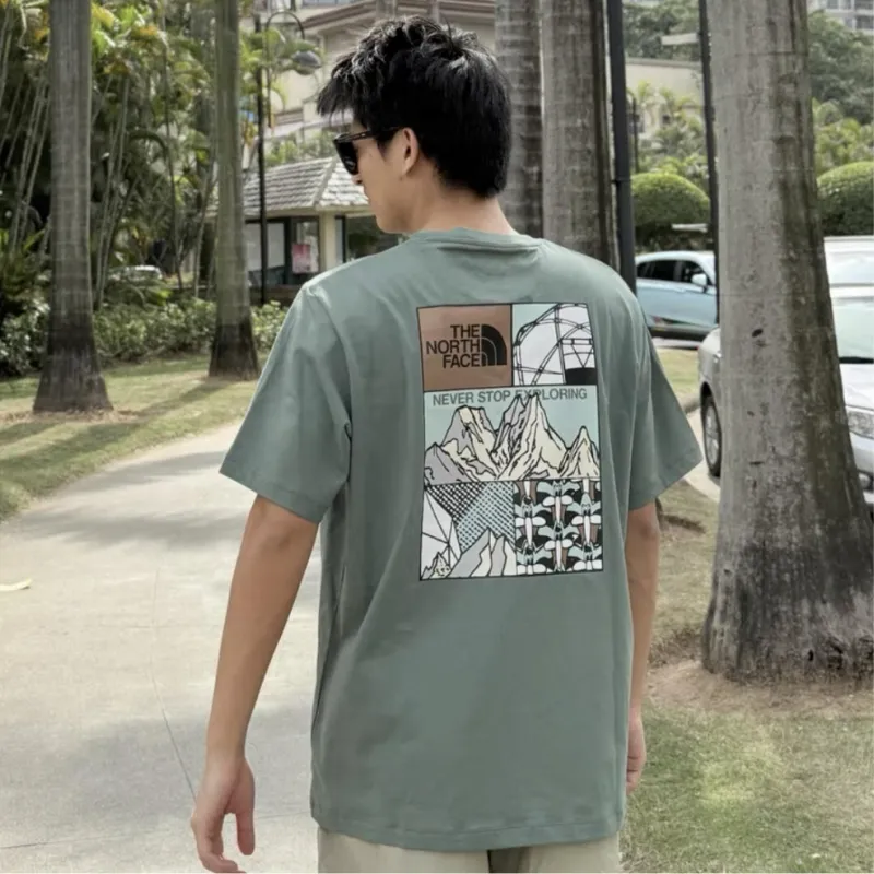 『S-4XL』激売れ中 手触り良く クール ノームコア プリント Tシャツ