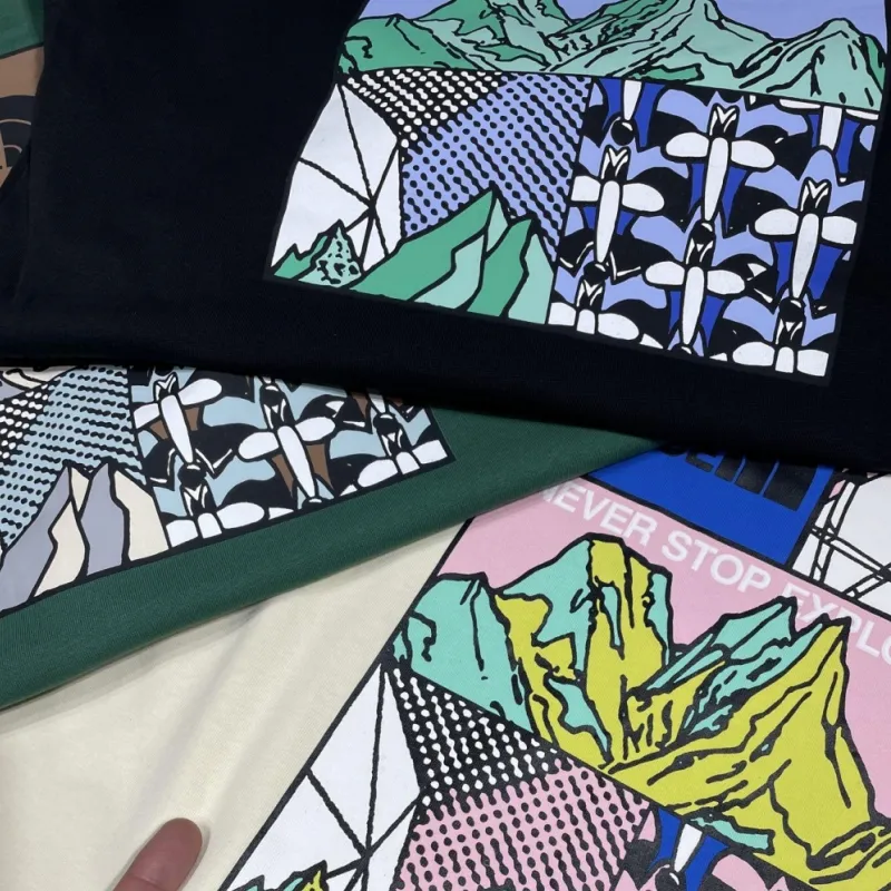 『S-4XL』激売れ中 手触り良く クール ノームコア プリント Tシャツ