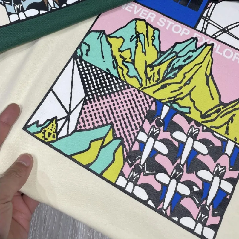 『S-4XL』激売れ中 手触り良く クール ノームコア プリント Tシャツ