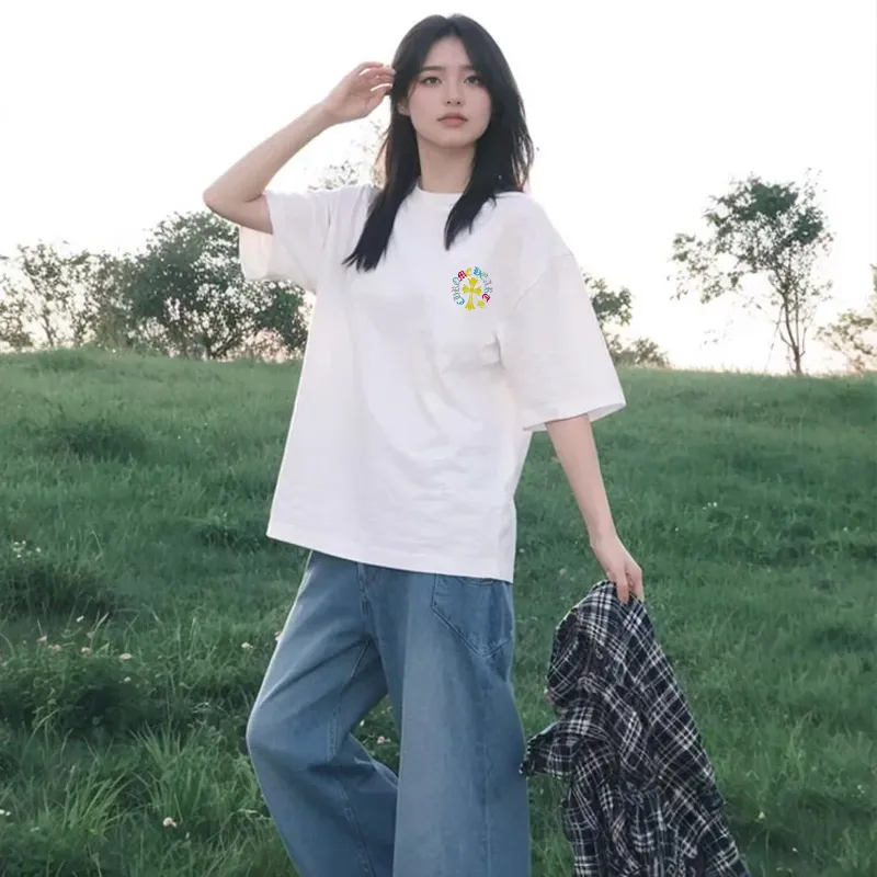 『S-4XL』大活躍 おすすめ 合わせやすい ストリート プリント プルオーバー Tシャツ