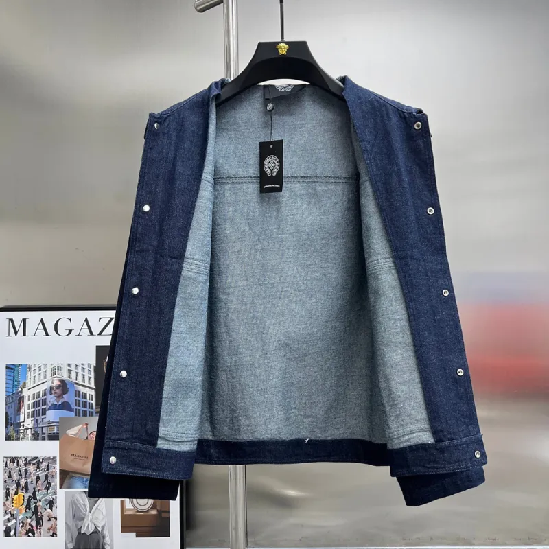 『M-3XL』人気爆発中 着回し最強 トレンド ボタン デニム 折り襟 アウター