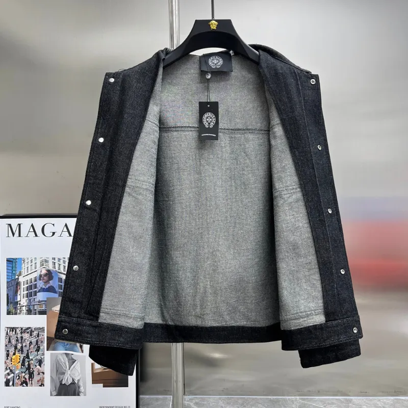 『M-3XL』人気爆発中 着回し最強 トレンド ボタン デニム 折り襟 アウター