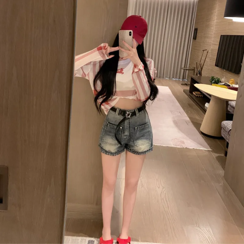 『S-L』取り入れたい おすすめ 合わせやすい きれいめ系 デニム ショートパンツ
