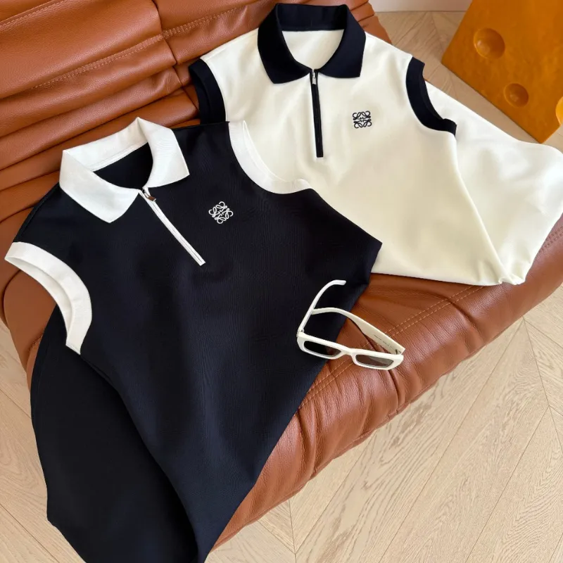 『 S-L』激売れ中 絶対欲しい 美人度アップ トレンド おしゃれ ノースリーブ 折り襟 ワンピース