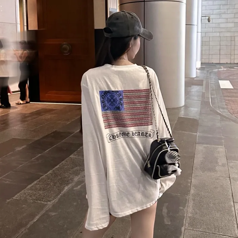 『フリーサイズ』人気上昇中 オーバーサイズ デザイン感 トレンド 長袖 Ｔシャツ