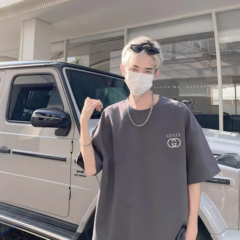 『S-4XL』3色選べる シンプル オーバーサイズ クラシック 通気性のある Tシャツ
