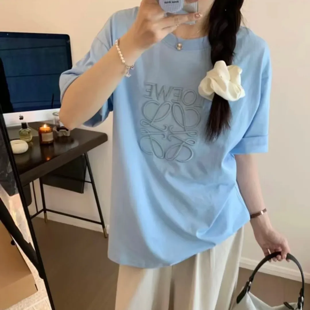 『S-4XL』好感度100％ 安定感抜群 おすすめ 気質 満点刺繍  オーバーサイズ 通気性 Tシャツ