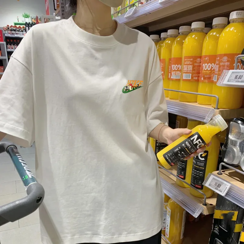 『S-4XL』激売れ中 美人度アップ 手触り良く トレンド ストリート プリント Tシャツ