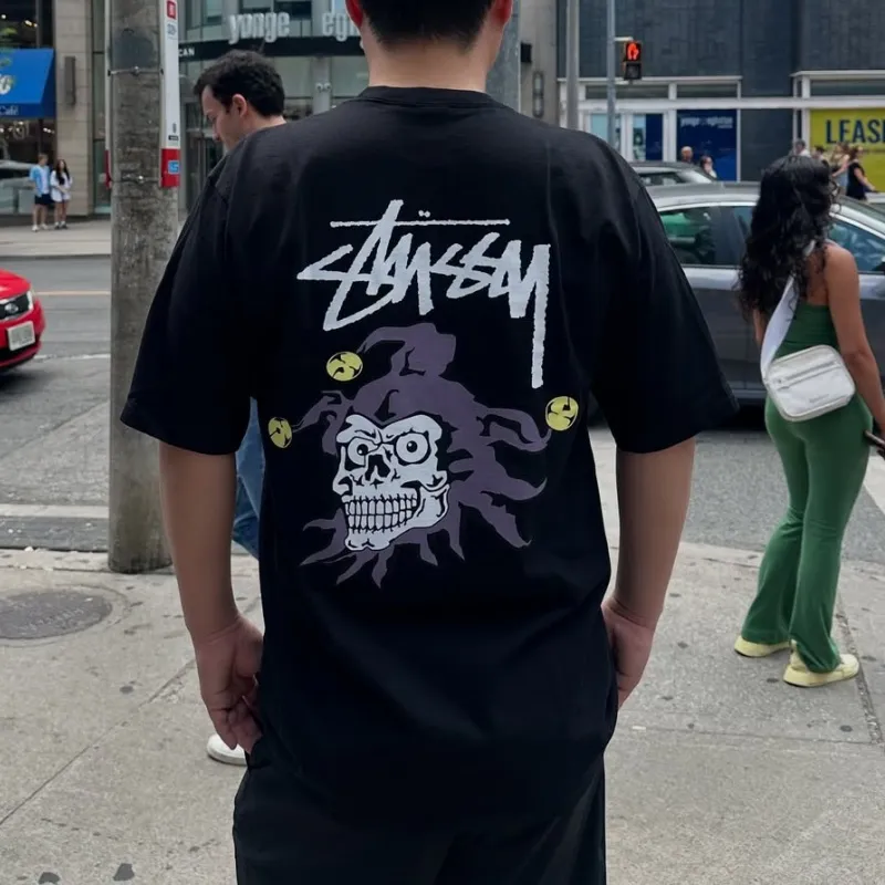 『S-4XL』激安セール フロントとバックにスクリーンプリントのグラフィック Tシャツ