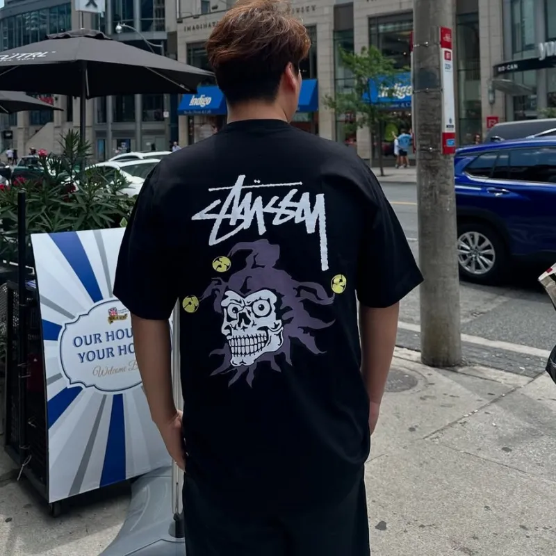 『S-4XL』激安セール フロントとバックにスクリーンプリントのグラフィック Tシャツ