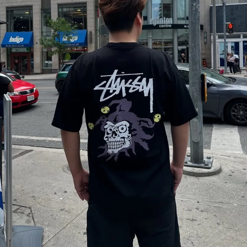 『S-4XL』激安セール フロントとバックにスクリーンプリントのグラフィック Tシャツ
